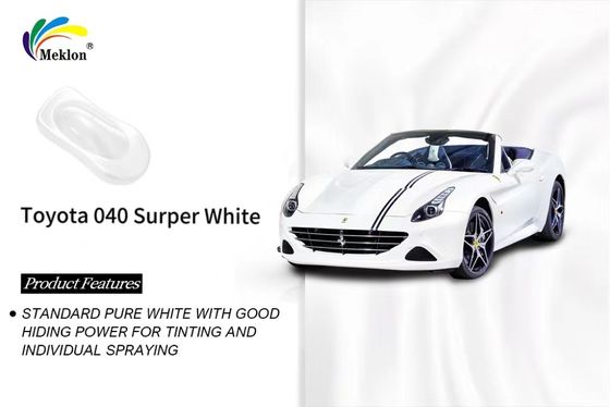 Super Branco Refinar Pintura de Carro Finir suave Prático Para FAW Toyota 040