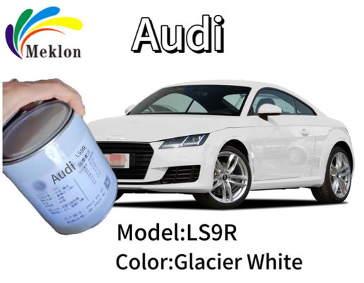 Stable inofensivo, pintura de automóvel misturada, à prova de umidade Audi Glacier, tinta branca.