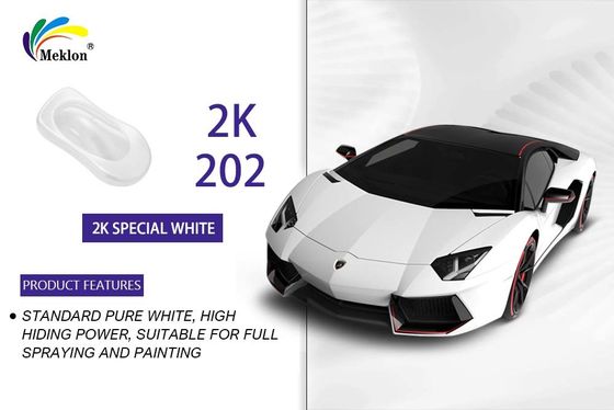 Anti-UV durável Auto Top Coat clara, impermeável pintura de carro branca metálica
