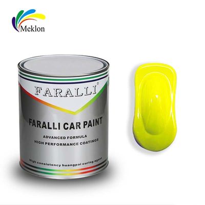 Pintura de carro amarelo metálico Camada superior à prova de umidade Prática anti-desbotamento
