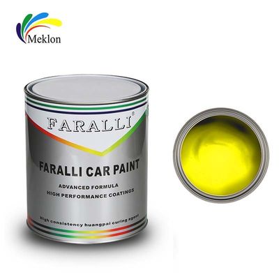 Pintura de carro amarelo metálico Camada superior à prova de umidade Prática anti-desbotamento
