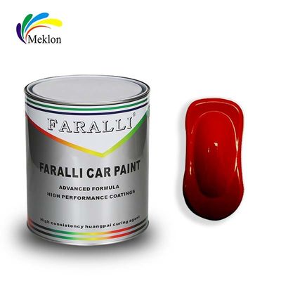 Tinta auto estável e inofensiva, capa superior, tinta de carro vermelha brilhante e resistente ao tempo.