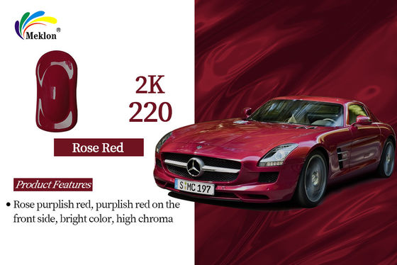 2K Rosa Vermelha Pintura de Carro Top Coat Metal resistente ao desbotamento Durável