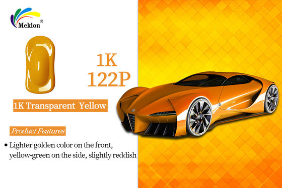 Anti-UV Poliéster semi-brilhante 1K revestimento amarelo transparente pintura automática metálica