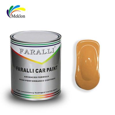 Anti-UV Poliéster semi-brilhante 1K revestimento amarelo transparente pintura automática metálica