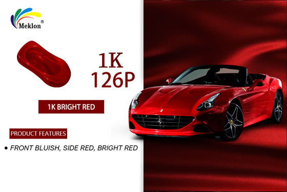 Pintura de carro resistente a ácidos Basecoat Solid Red Color Anti-oxidation