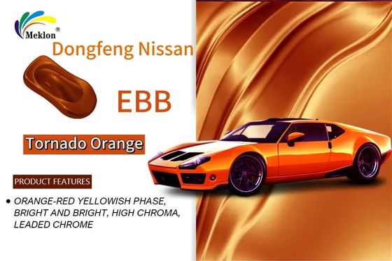Dongfeng Nissan EBB Tornado Orange Refurbishing Car Paint Nível baixo de COV