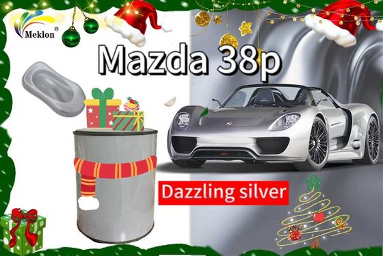 38P Pintura de automóvel de acabamento prateado brilhante com efeito deslumbrante para revestimento de automóveis Mazda
