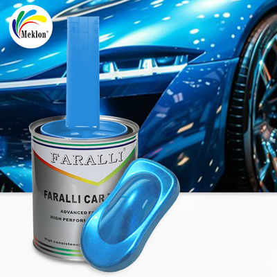 1K neve de gelo azul brilhante cores sólidas acrílicas pintura automática para reparação de carroceria de automóveis usados
