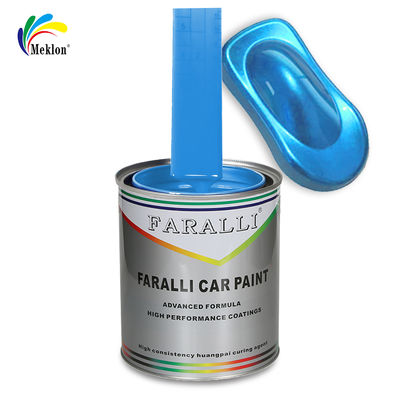1K neve de gelo azul brilhante cores sólidas acrílicas pintura automática para reparação de carroceria de automóveis usados