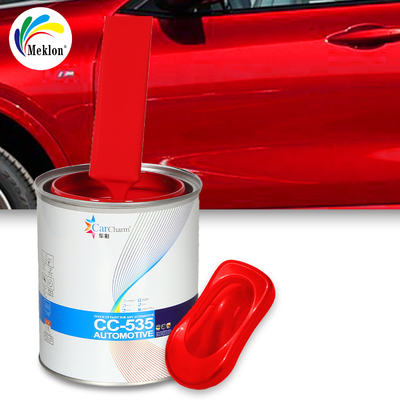 Pintura de automóvel de secagem rápida vermelha de alta performance 1K