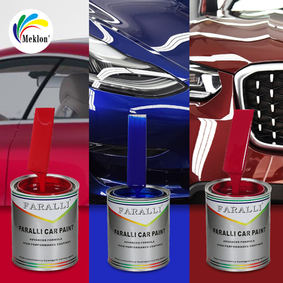 Tinta metálica azul profundo de secagem rápida e eficiente que corresponde à cor original de fábrica para pintura em spray automotiva