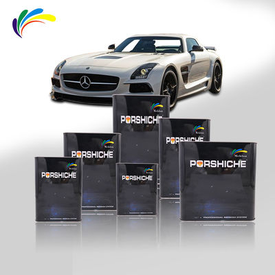 Pintura de veículo metálico durável inodoro resistente ao mofo Pintura de carroceria de carro de prata