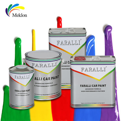 Pintura de carro amarelo metálico Camada superior à prova de umidade Prática anti-desbotamento