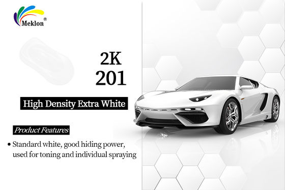 Alta densidade Extra Branco Acrílico Colorido Refinagem de Carro Pintura Automotiva