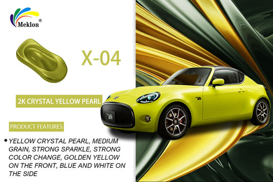 1K Crystal Yellow Pearl Auto Paint: Cores brilhantes e resistência ao tempo para carroceria do carro
