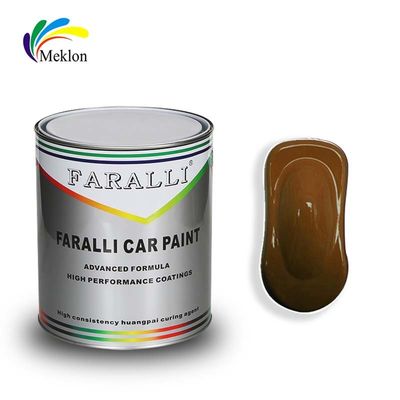 Revestimento automático 1K Ferro transparente Amarelo Acrílico Refinar Glitter Tinta de carro