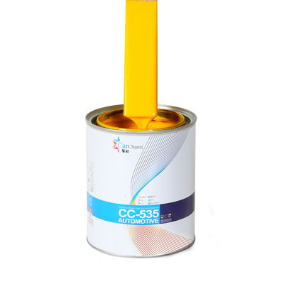 IS09001 Auto Base Coat Paint medium yellow Touch Up Rust Oleum Forte adesão