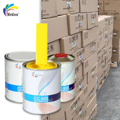Pintura de reparação de automóveis com baixo COV Cristal de pérola amarelo Pintura de automóvel resistente aos raios UV Fornecedor