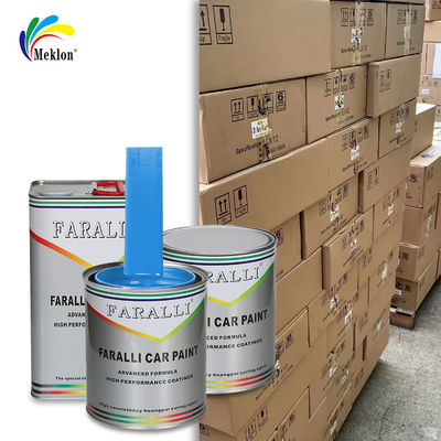 1K neve de gelo azul brilhante cores sólidas acrílicas pintura automática para reparação de carroceria de automóveis usados