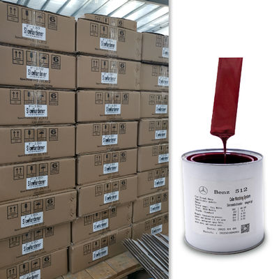 Premium 1K Red Pearl Acrylic Refinish Paint para Mercedes-Benz DB512 com acabamento de alto brilho