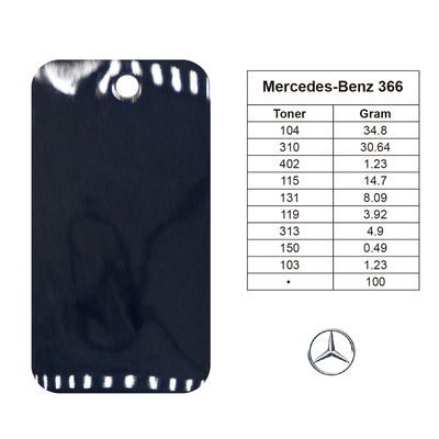 Tinta Acrílica Automotiva Premium 1K Azul Pérola para Mercedes-Benz DB366 Fórmula Ecológica à Base de Água​