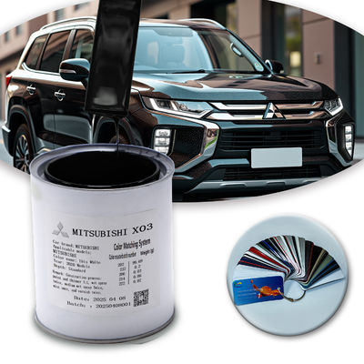 Tinta de Repintura Automotiva Personalizada MITSUBISHI X03 1K Black Pearl Acrílica para Condições Climáticas Extremas e Estradas Complexas