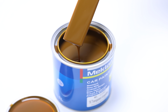 Pintura de automóvel amarelo de ferro de alto custo e multiuso com durabilidade e secagem rápida para pintura de automóvel de refino automotivo