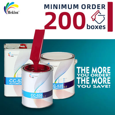 Pintura de carro vermelha brilhante e resistente a intempéries