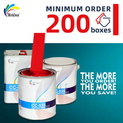 Pintura de automóvel de secagem rápida vermelha de alta performance 1K