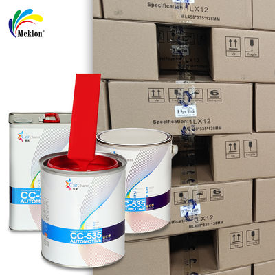 Pintura de automóvel de secagem rápida vermelha de alta performance 1K