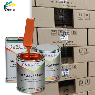 Venda Direta do Fabricante de Tinta para Reparação Automotiva Laranja Vermelho de Alta Qualidade e Custo-Benefício