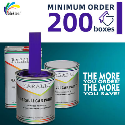 Tinta de pulverização de automóveis de metal azul-púrpura com alto desempenho e baixas emissões de COV