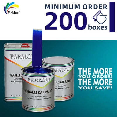 Tinta metálica azul profundo de secagem rápida e eficiente que corresponde à cor original de fábrica para pintura em spray automotiva