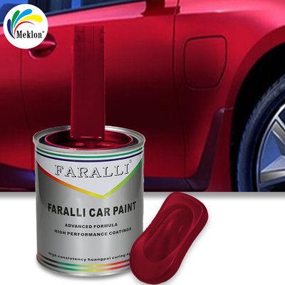 Tinta automotiva vermelho brilhante 1K2K personalizável, resistente ao desgaste e às intempéries