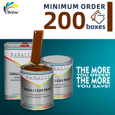 Tinta automotiva marrom ecológica 1K2K com resistência a riscos e alta temperatura