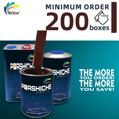 Tinta de reparação automotiva preta vermelha de alto brilho resistente aos raios UV 1K2K, resistente às intempéries e ao desgaste