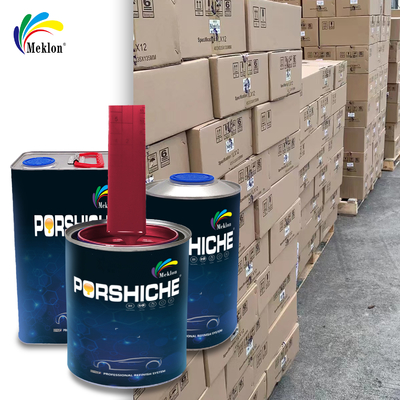 Reparação e pintura de automóveis vermelhos de alto brilho, respeitadores do ambiente e com baixo COV