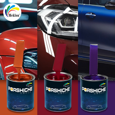 Pintura de carro vermelho escuro com baixo teor de COV para fibra de vidro de plástico metálico