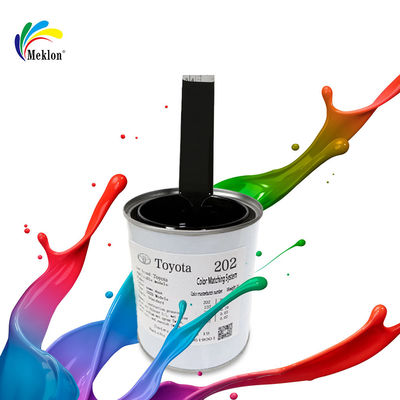 Pintura de reparação de 1K preta de alto brilho para superfícies metálicas