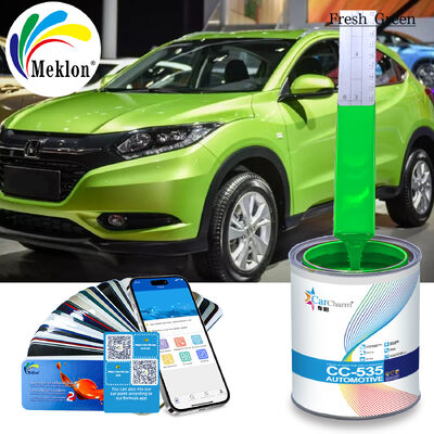 Pintura de automóvel verde brilhante, resistente a intempéries, resistente a intempéries, preparada para mistura de tintas de spray para automóveis