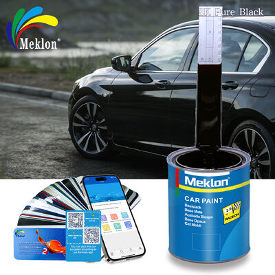 2K preto puro Refinish Car Paint 4L Low Voc Deep Black Efeito de P-237