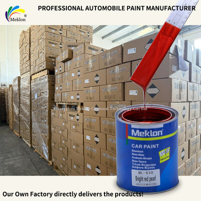 Meklon Vermelho Brilhante Pérola Alto Croma Resistente a Riscos Refinar pintura de carro para reparação de automóveis
