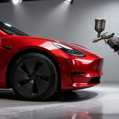 Meklon Vermelho Brilhante Pérola Alto Croma Resistente a Riscos Refinar pintura de carro para reparação de automóveis