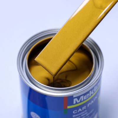 100% combinado MK-M418 Acrílico Refinish Car Paint Spray 1K Basecoat Gold Silver (amarelo) Car Paint para Reparação de Carros