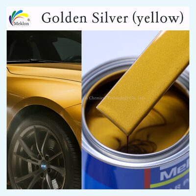 100% combinado MK-M418 Acrílico Refinish Car Paint Spray 1K Basecoat Gold Silver (amarelo) Car Paint para Reparação de Carros