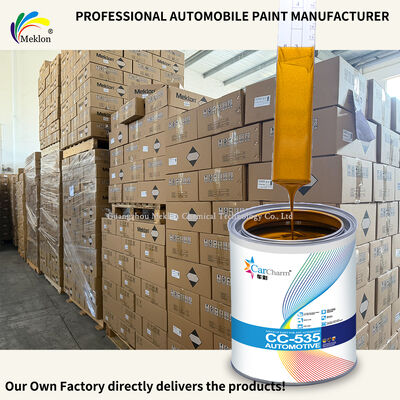 100% combinado MK-M418 Acrílico Refinish Car Paint Spray 1K Basecoat Gold Silver (amarelo) Car Paint para Reparação de Carros