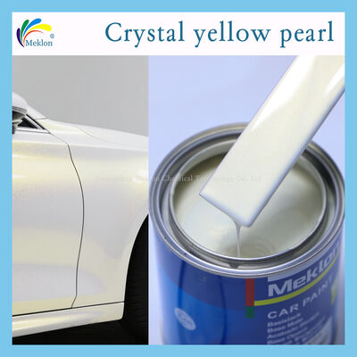 Scratch Resistant Crystal Yellow Pearl Acrylic Car Refinish Paint Weather Resistant Car Paint for Car Repair