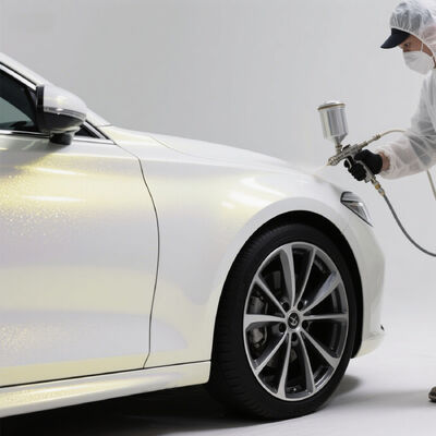 Scratch Resistant Crystal Yellow Pearl Acrylic Car Refinish Paint Weather Resistant Car Paint for Car Repair