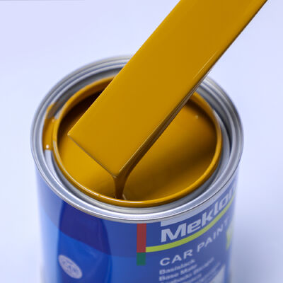 2K Mud Yellow Acrylic Car Refinish Topcoat Paint with Spray Application Liquid Coating Car Paint for Auto Repair & Renovation